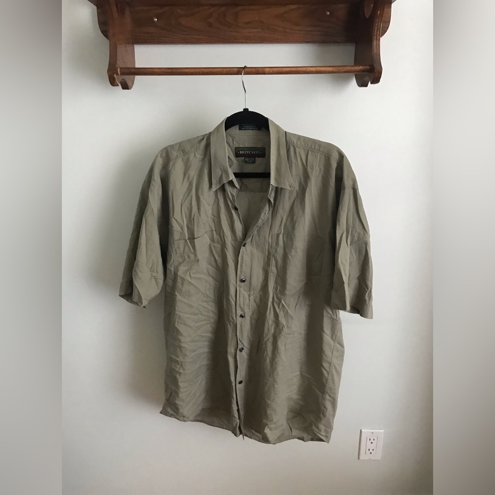 Men’s Green Short Sleeve Shirt L